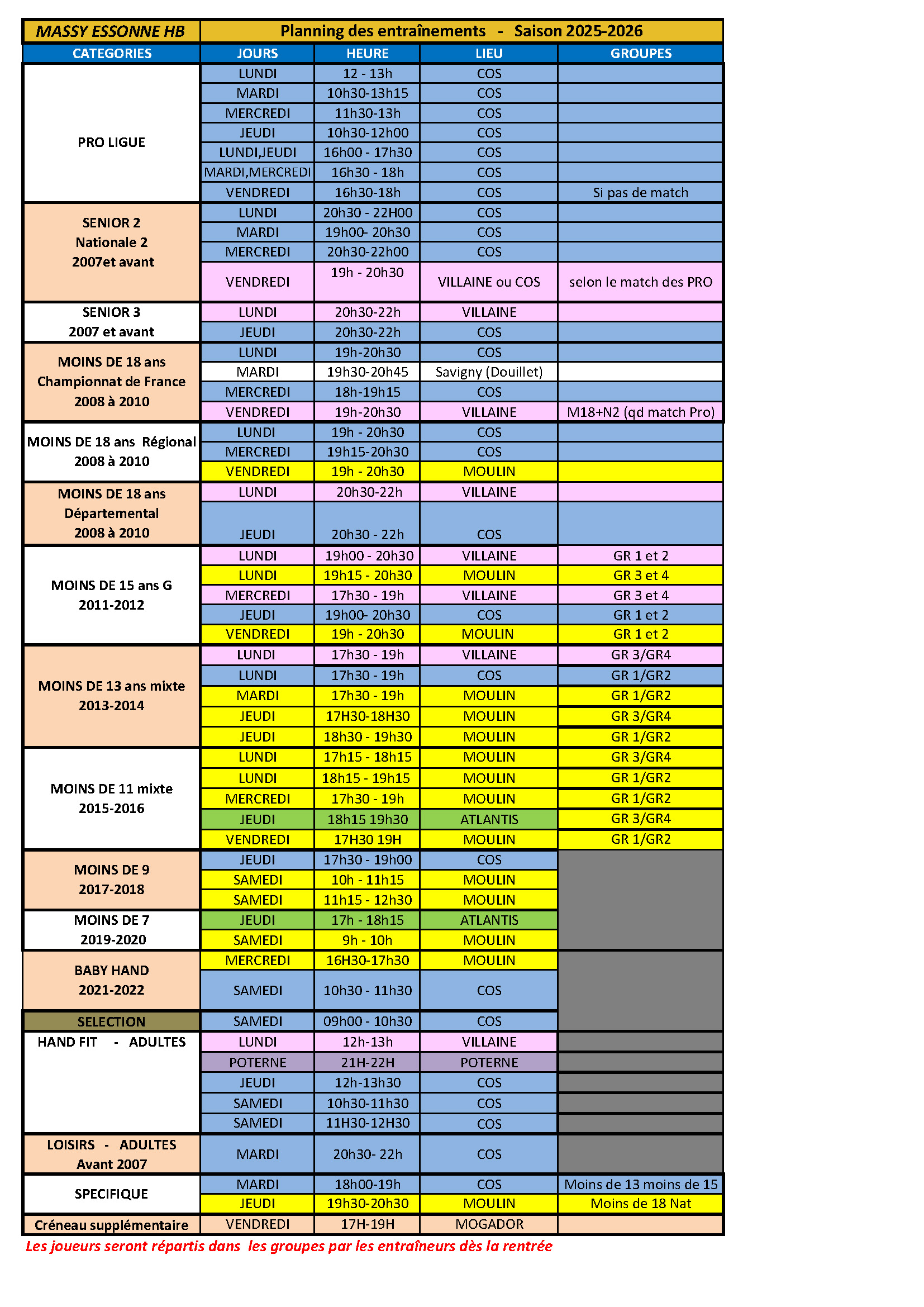2025-2026 Planning Entrainements (1)